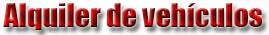 Alquiler de veh�culos