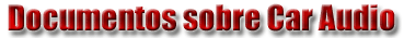 Documentos sobre Car Audio